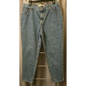 Levis 550 Jeans Sz 18 (Fits 38x31) Ckassic Relaxed Tapered Medium Blue Denim